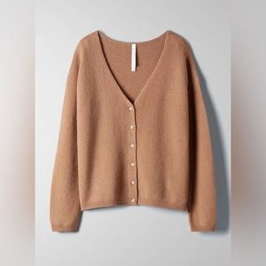 The group by Babaton Lounge Cardigan | Aritzia Sweaters | Neutral Cashmere